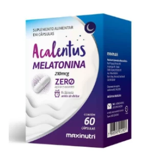 ACALENTUS (MELATONINA) ZERO 210MCG MAXINUTRI (CPS C/60 ou 90)