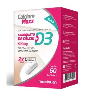 CALCIUM MAXX/VIT D3 600MG CPS C/60 - MAXINUTRI