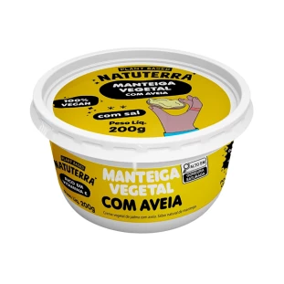 MANTEIGA VEGETAL DE AVEIA NATUTERRA 200G
