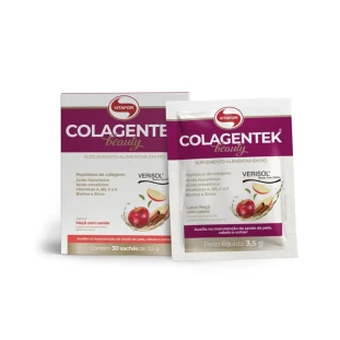 COLAGENTEK BEAUTY SABOR MACA COM CANELA VITAFOR 30 SACHES DE 3,5G