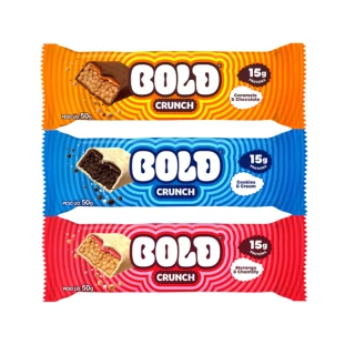 BARRA DE PROTEINA BOLD CRUNCH 50G (SABORES)