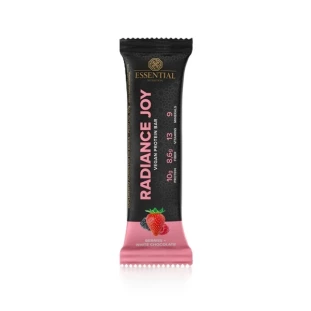 BARRA DE PROTEINA VEGAN RADIANCE JOY SABOR BERRIES WHITE CHOCOLATE ESSENTIAL 50G
