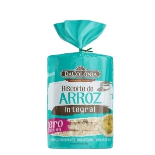 BISCOITO DE ARROZ INTEGRAL DACOLONIA 95G