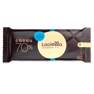 CHOCOLATE LACIELLA 70% CACAU ZERO 80G