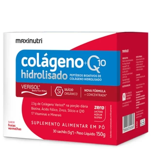 COLAGENO +Q HIDROLISADO VERISOL FRUTAS VERMELHAS MAXINUTRI 30X5 SACHE