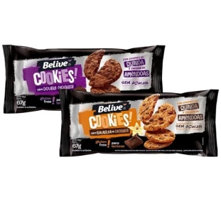 COOKIES ZERO ACUCAR BELIVE 67G (SABORES)