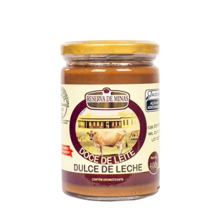 DOCE DE LEITE TIPO ARGENTINO (SEM GLUTEN) RESERVA DE MINAS 400G