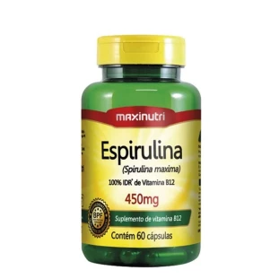 ESPIRULINA 450MG MAXINUTRI CPS C/60