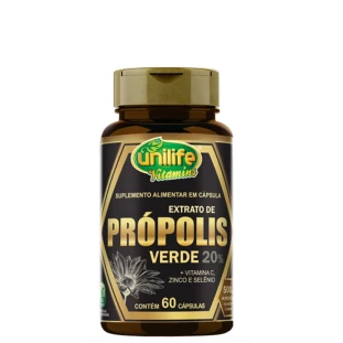EXTRATO DE PROPOLIS VERDE 500MG UNILIFE CPS C/60
