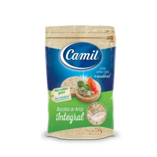 MINI BISCOITO DE ARROZ INTEGRAL CAMIL 150G