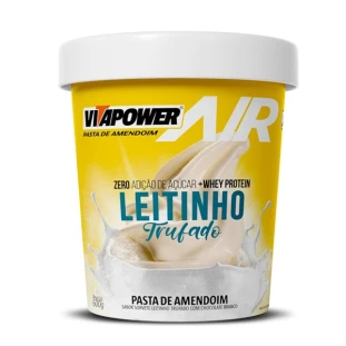 PASTA DE AMENDOIM AIR SABOR SORVETE LEITINHO TRUFADO VITAPOWER 600G
