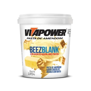 PASTA DE AMENDOIM INTEGRAL SABOR BEEZ BRANCO VITAPOWER 1005G