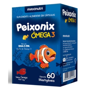 PEIXONIX OMEGA 3 MAST SAB CEREJA CPS C/60 - MAXINUTRI