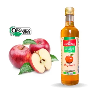VINAGRE DE MACA ORGANICO 4,2% (4 ESTACOES) VD 500ML