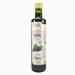 VINAGRE ORGANICO VINHO TINTO SAO ROQUE (VIDRO) 500ML