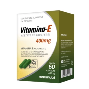 VITAMINA E 400MG CPS C/60 - MAXINUTRI
