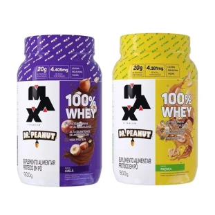 WHEY 100% DR. PEANUT MAX TITANIUM 900G (SABORES)