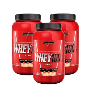 WHEY 100% PURE INTEGRALMEDICA POTE 900G (SABORES)