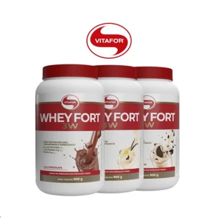 WHEY FORT 3W 900G (SABORES)